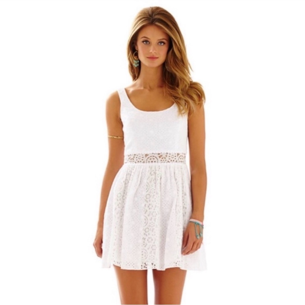 Lilly Pulitzer RoseMarie Elegant White Lace Dress 12